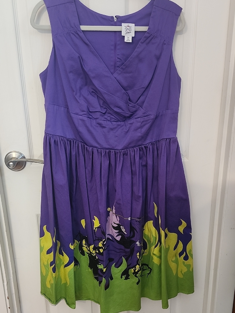 Maleficent Purple And Green Flame Dress